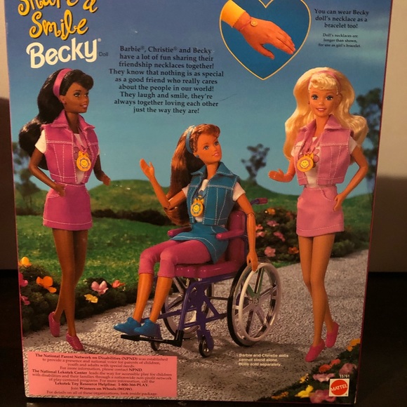 🔥Barbie Share a Smile Becky 1998🔥 - Picture 2 of 3